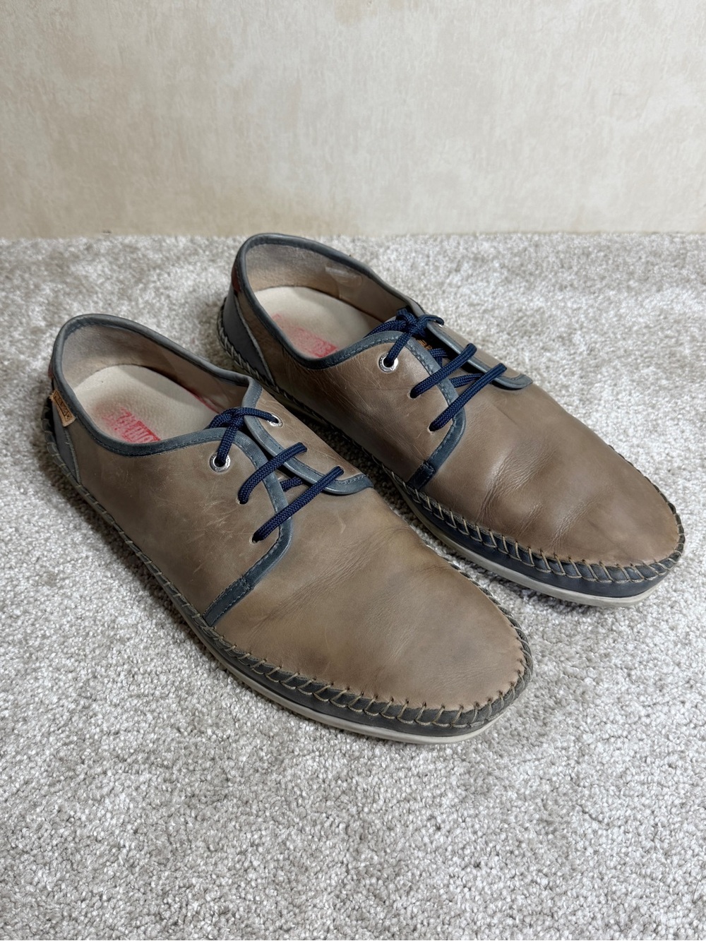 Pikolinos Men’s Atlet Leather Shoes Lace Up Casual Oxford in Brown 46/US 12